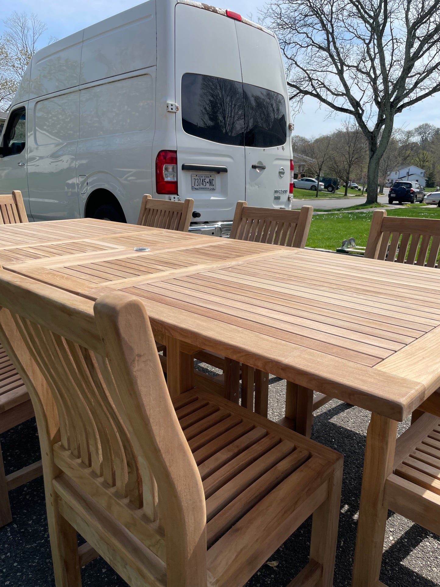 Rectangular double extending 9pc set.