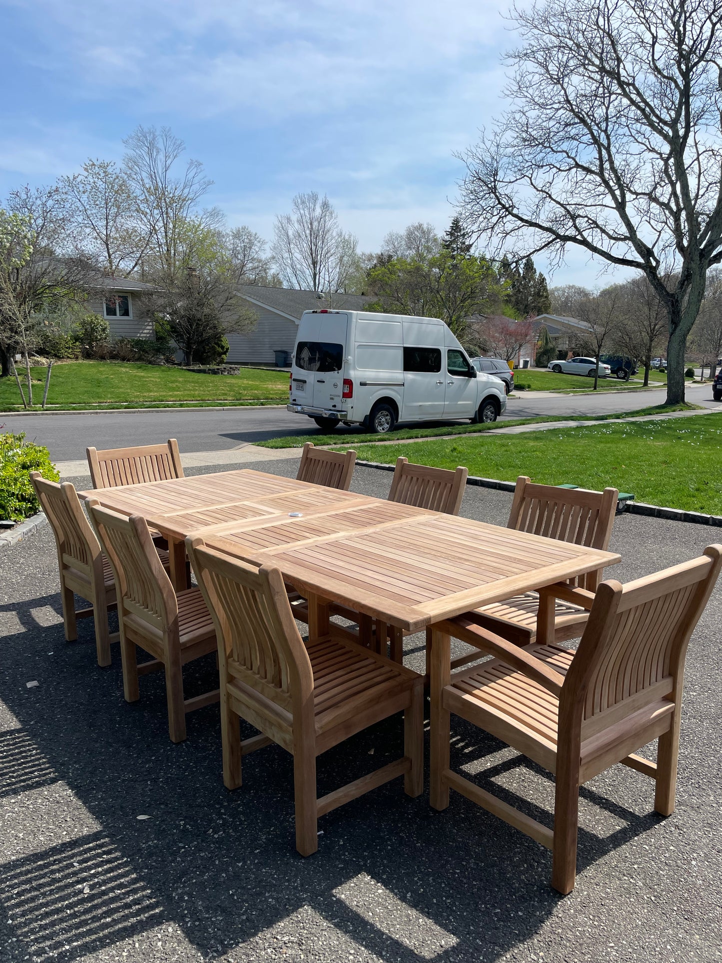 Rectangular double extending 9pc set.