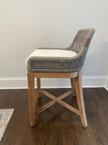 Woven counter stool