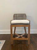 Woven counter stool